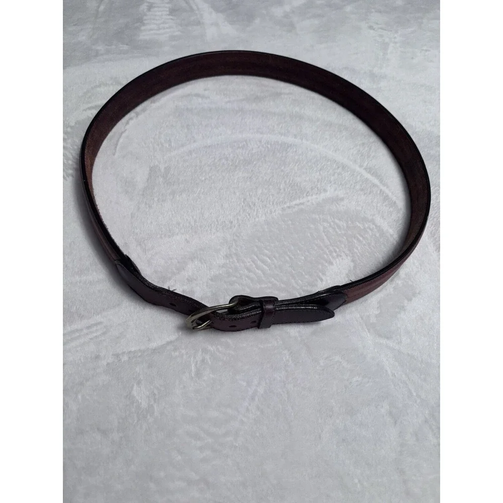 Vintage 90's Eddie Bauer Genuine Leather Belt Made‎ in USA Size 40 Large
